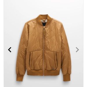 PrAna shearling bomber jacket Medium